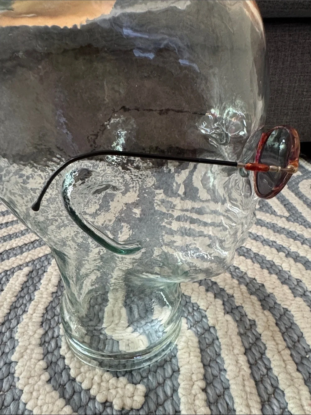 Vintage 90s Made in France Oval Tortoise Eyeglass Frames